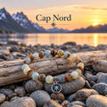 Bracelet en pierrres naturelles  = Lémurian aquatine - Cap Nord -