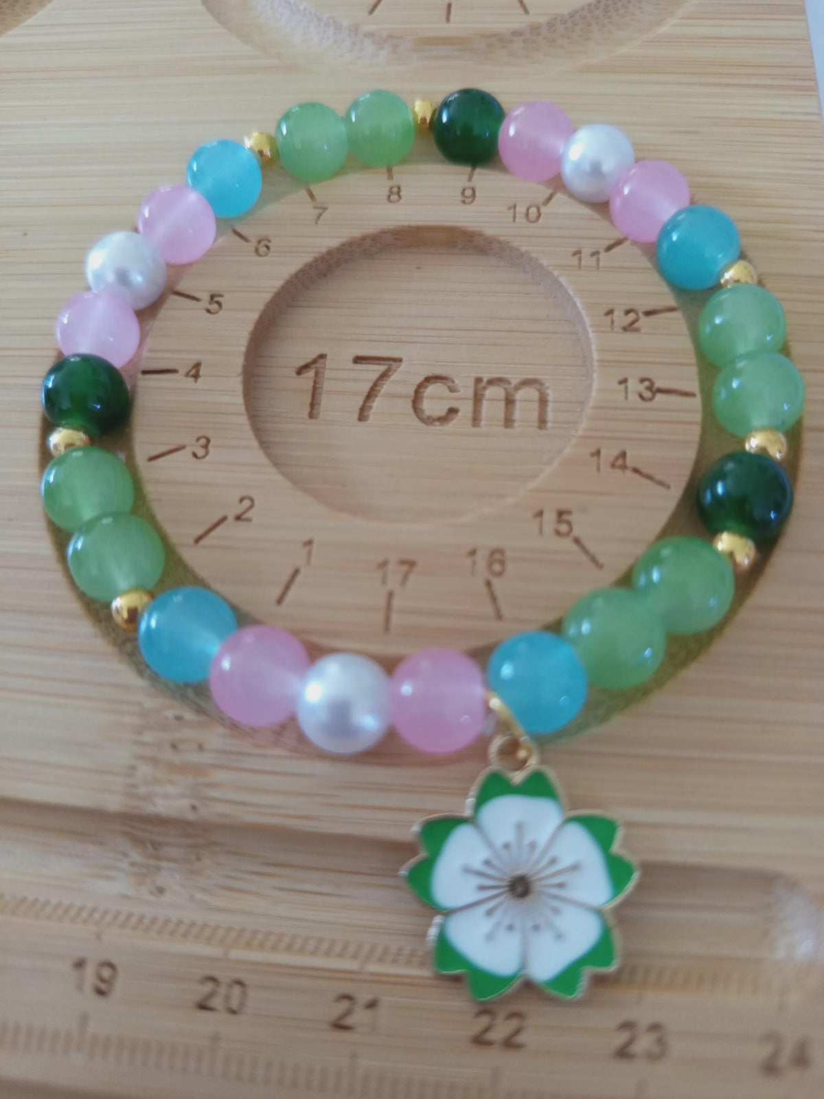 Bracelet fantaisie en perles  Multicolore - Aquarelle" -