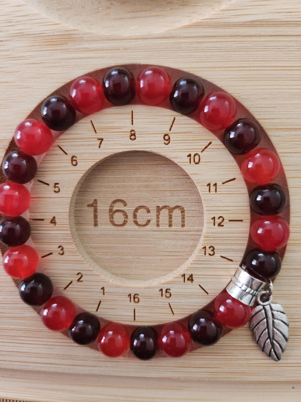 Duo Bracelet & Stylo 4 couleurs en perles fantaisie  Rouge Noir Et Argenté, - Sumac -
