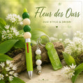 Duo Stylo 4 Couleurs et Jeton de Caddie Vert - Fleurs des Ours -