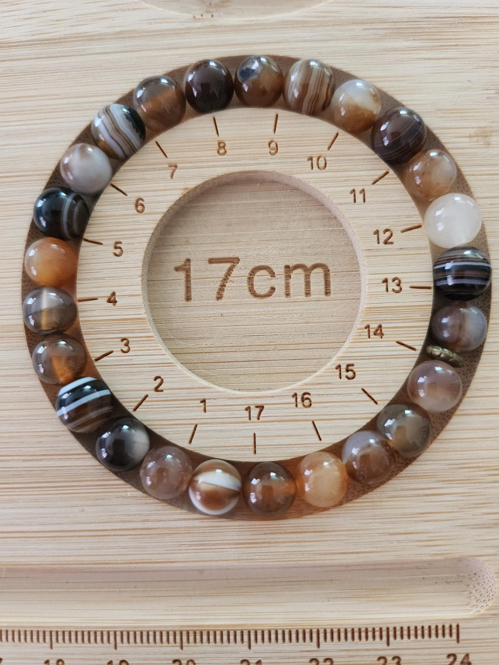 Bracelet en Perles Marron, Beige et Caramel – Félor