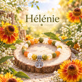 Bracelet Fantaisie Femme Hélénie, Perles Colorées et Pendentif Arbre de Vie