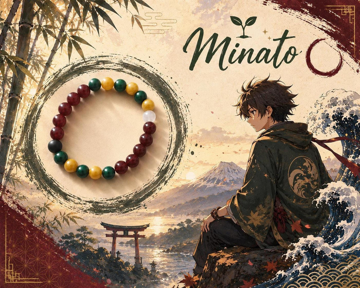 Bracelet fantaisie Minato multicolore, modèle ado sur fil élastique 15 cm