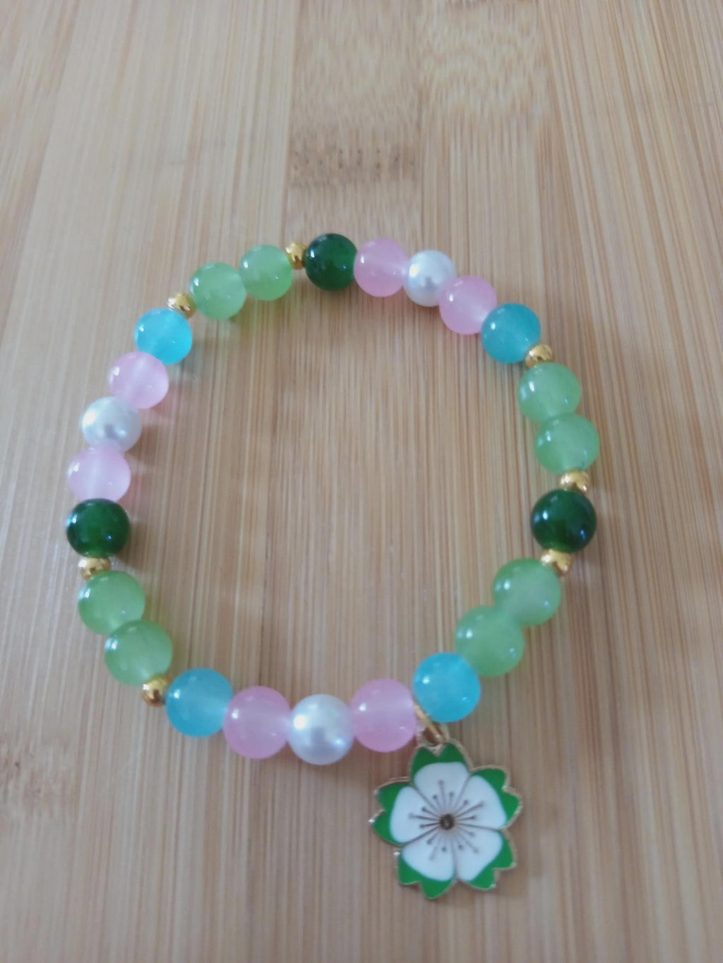 Bracelet fantaisie en perles  Multicolore - Aquarelle" -