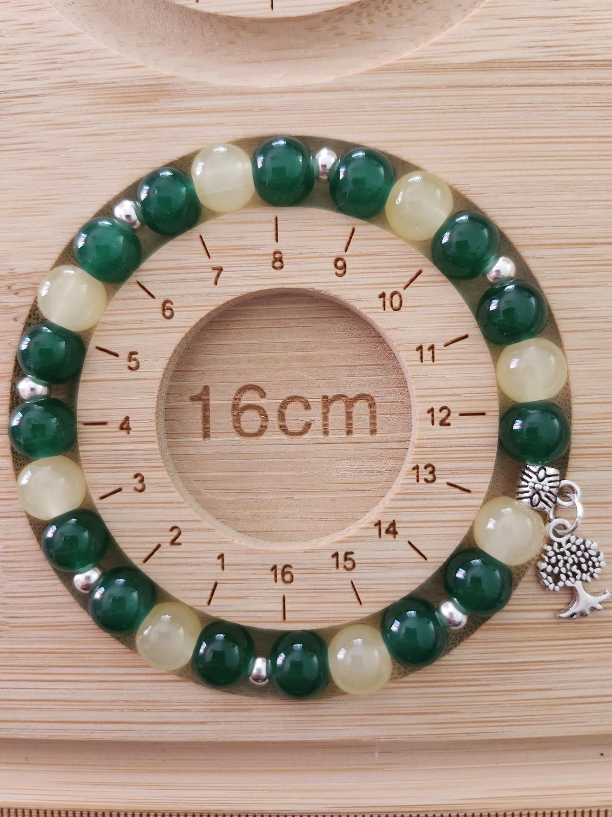 Duo Bracelet Vert et Charm de Téléphone  - Tilleul