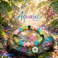 Bracelet fantaisie en perles  Multicolore - Aquarelle" -