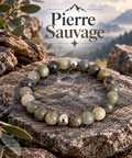 Bracelet pierres nature (Origine indéterminé) - "Pierre Sauvage"-