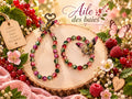 Ensemble fantaisie bracelet et grigri de sac - Aile des baies -